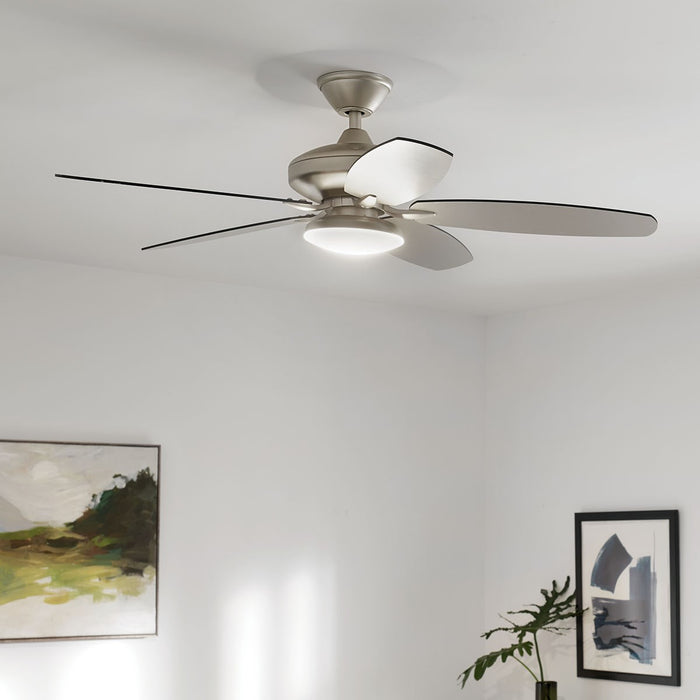 Kichler 330163NI 52" Ceiling Fan, Painted Brushed Nickel