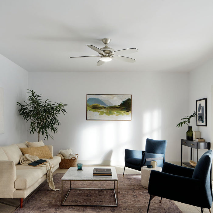 Kichler 330163NI 52" Ceiling Fan, Painted Brushed Nickel