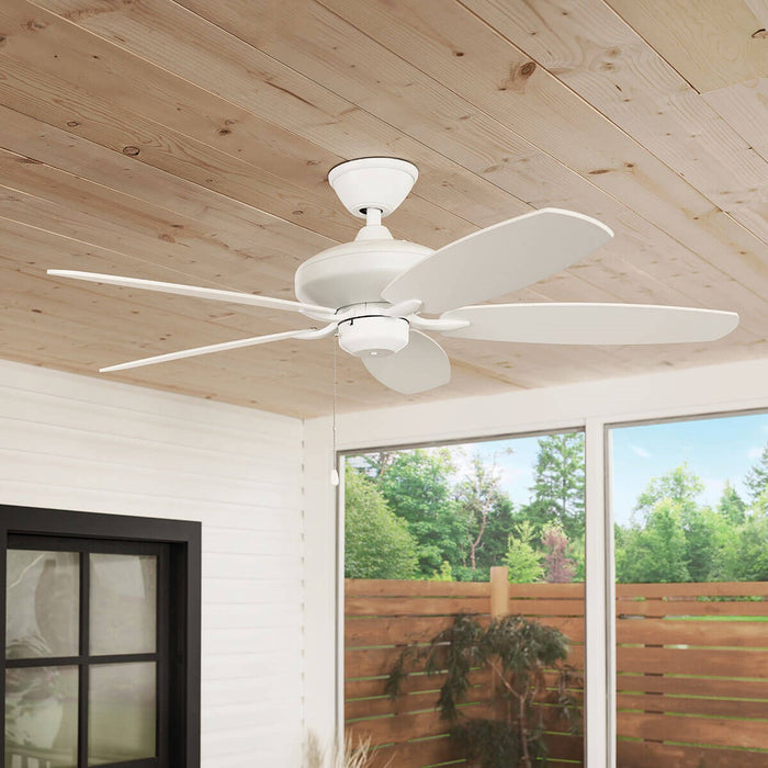 Kichler 330165MWH 52" Ceiling Fan, Matte White