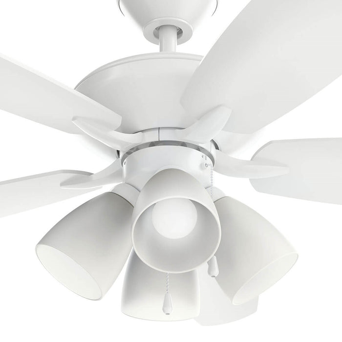 Kichler 330162MWH 52" Ceiling Fan, Matte White