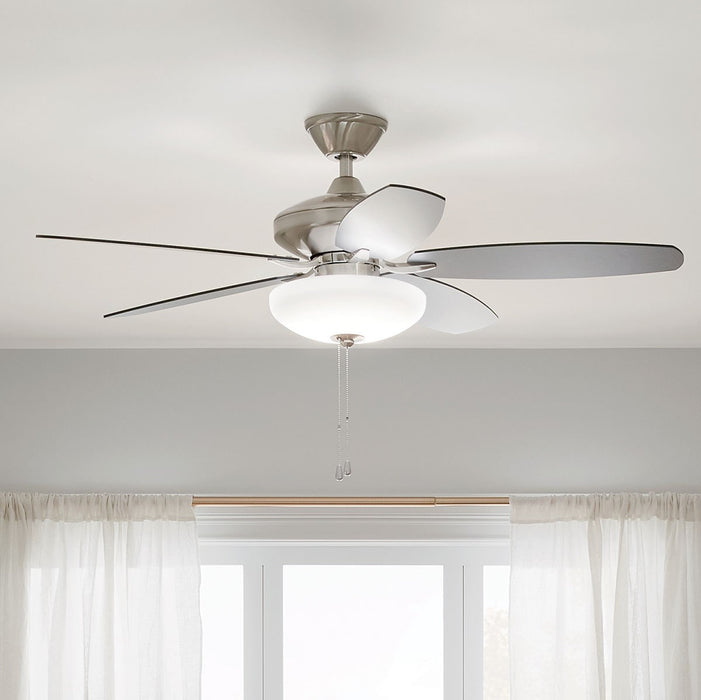 Kichler 330161BSS 52" Ceiling Fan, Brushed Stainless Steel