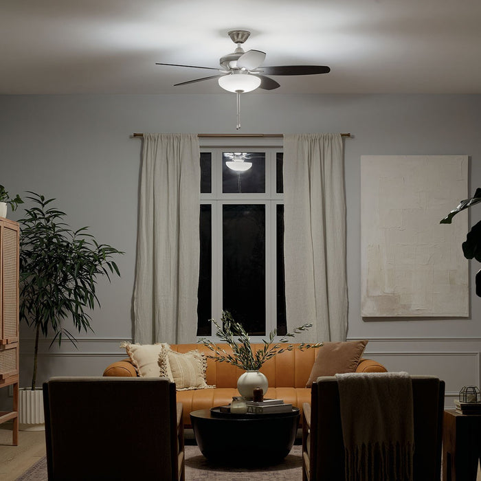 Kichler 330161BSS 52" Ceiling Fan, Brushed Stainless Steel