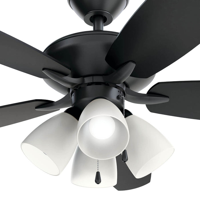 Kichler 330162SBK 52" Ceiling Fan, Satin Black