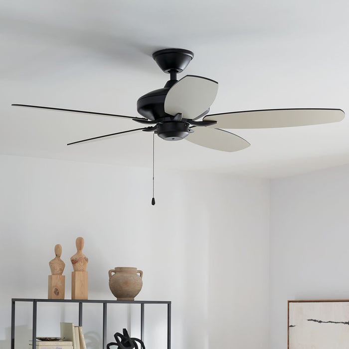 Kichler 330164SBK 52" Ceiling Fan, Satin Black