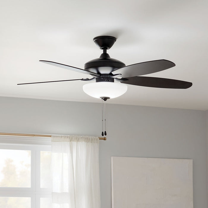 Kichler 330161SBK 52" Ceiling Fan, Satin Black