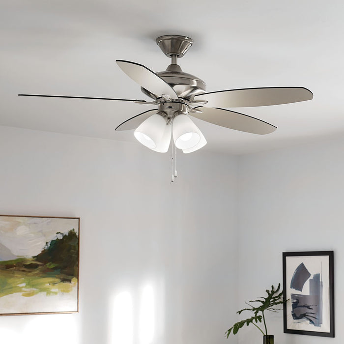 Kichler 330162BSS 52" Ceiling Fan, Brushed Stainless Steel