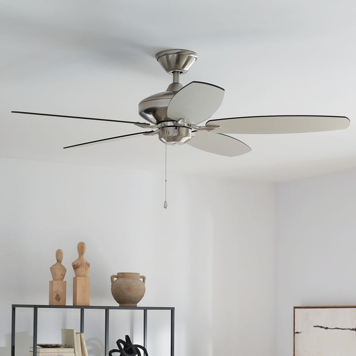 Kichler 330164BSS 52" Ceiling Fan, Brushed Stainless Steel