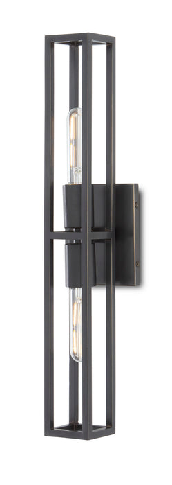 Currey and Company 5800-0021 Two Light Wall Sconce, Oil Rubbed Bronze