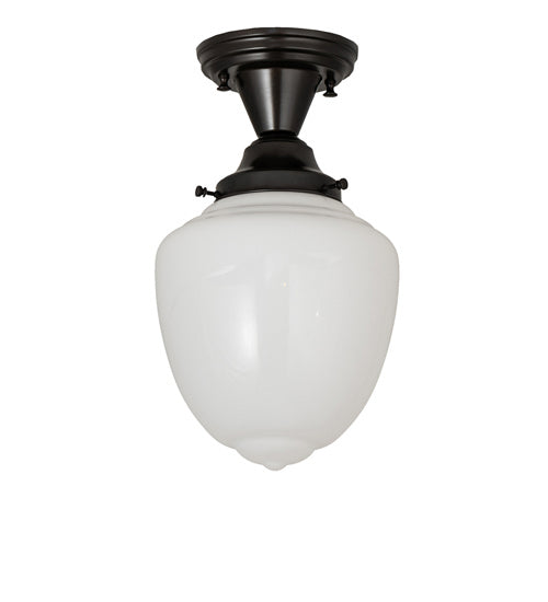 Meyda Tiffany 176840 One Light Semi-Flushmount, Craftsman Brown