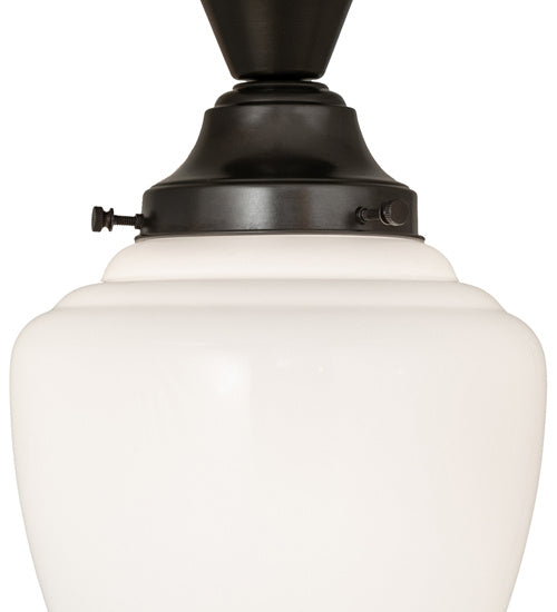 Meyda Tiffany 176840 One Light Semi-Flushmount, Craftsman Brown