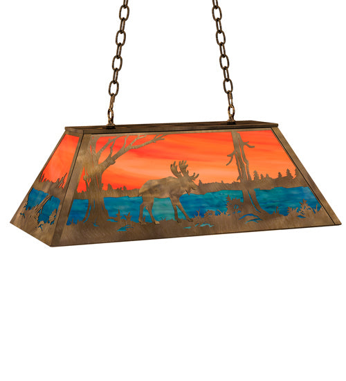 Meyda Tiffany 183255 Six Light Pendant, Antique Copper