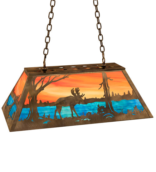 Meyda Tiffany 183255 Six Light Pendant, Antique Copper