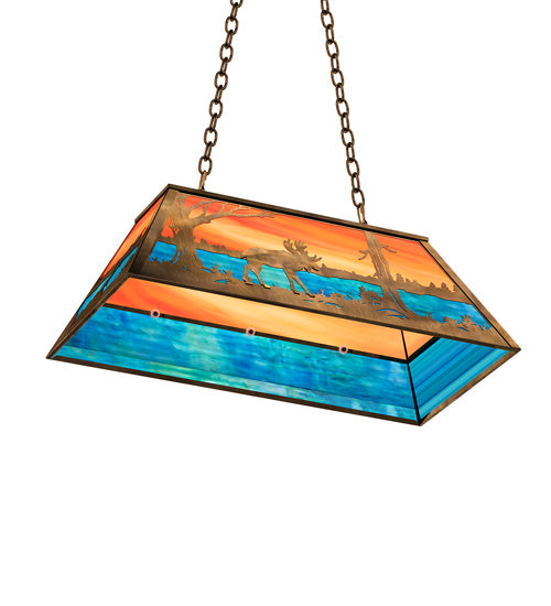 Meyda Tiffany 183255 Six Light Pendant, Antique Copper