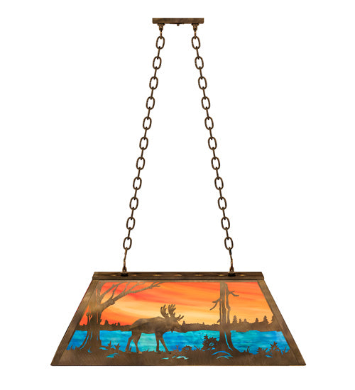 Meyda Tiffany 183255 Six Light Pendant, Antique Copper