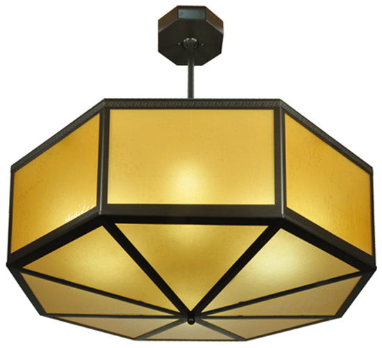 Meyda Tiffany 229572 Four Light Semi-Flushmount, Timeless Bronze