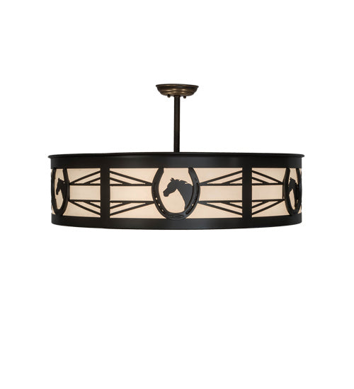 Meyda Tiffany 230009 Four Light Flushmount, Timeless Bronze