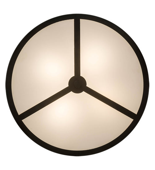 Meyda Tiffany 230009 Four Light Flushmount, Timeless Bronze