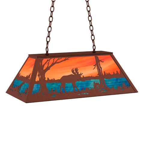 Meyda Tiffany 234275 Six Light Pendant, Rust