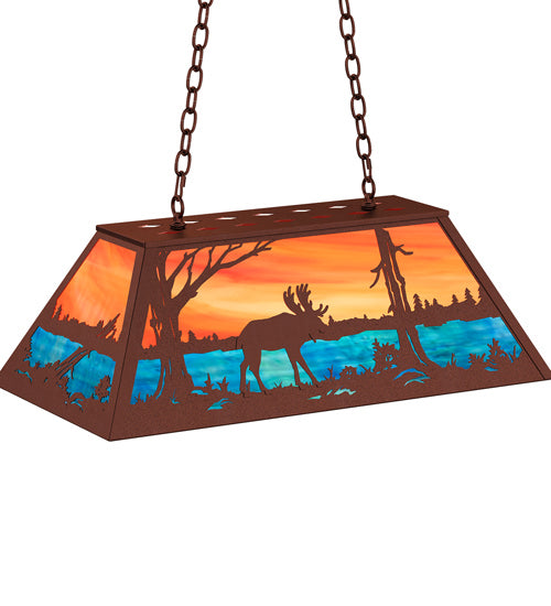 Meyda Tiffany 234275 Six Light Pendant, Rust