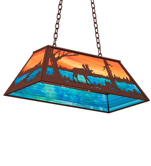 Meyda Tiffany 234275 Six Light Pendant, Rust