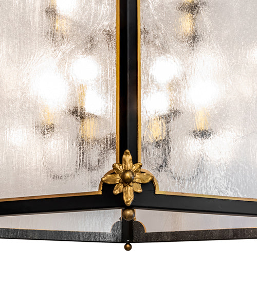 Meyda Tiffany 234527 12 Light Pendant, Solar Black / Gold