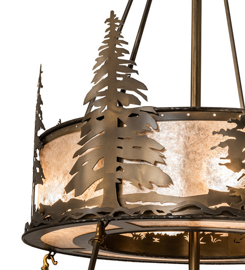 Meyda Tiffany 239525 20 Light Chandel-Air, Antique Copper