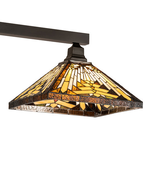 Meyda Tiffany 240482 Three Light Island Pendant, Craftsman Brown