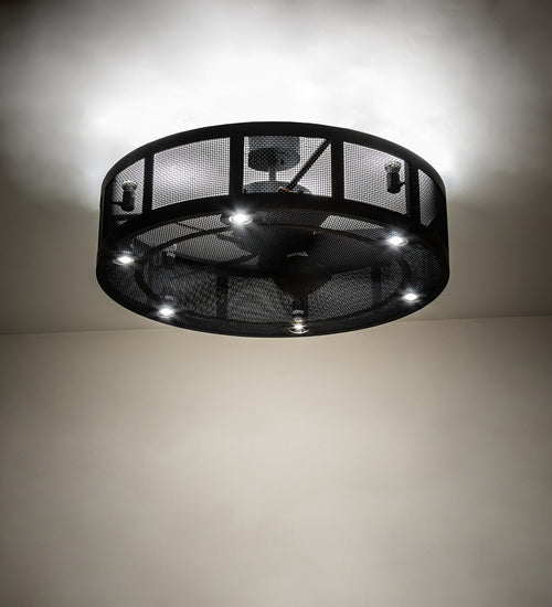Meyda Tiffany 240754 12 Light Chandel-Air, Matte Black