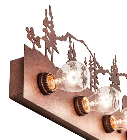 Meyda Tiffany 240970 Nine Light Vanity, Rust