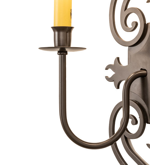 Meyda Tiffany 241821 Two Light Wall Sconce, Timeless Bronze