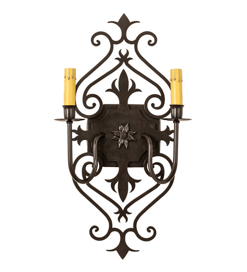 Meyda Tiffany 241821 Two Light Wall Sconce, Timeless Bronze