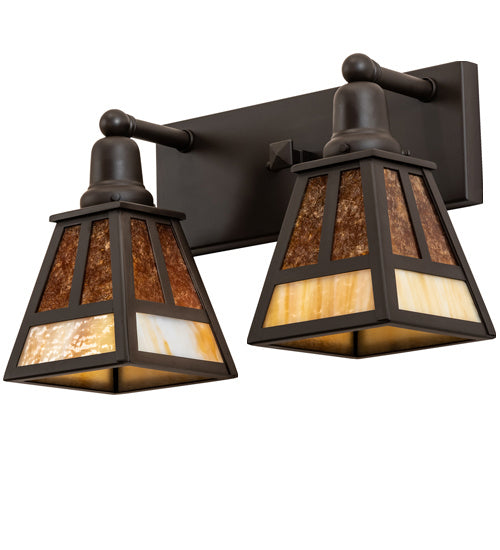 Meyda Tiffany 242401 Two Light Vanity, Oil Rubbed Bronze
