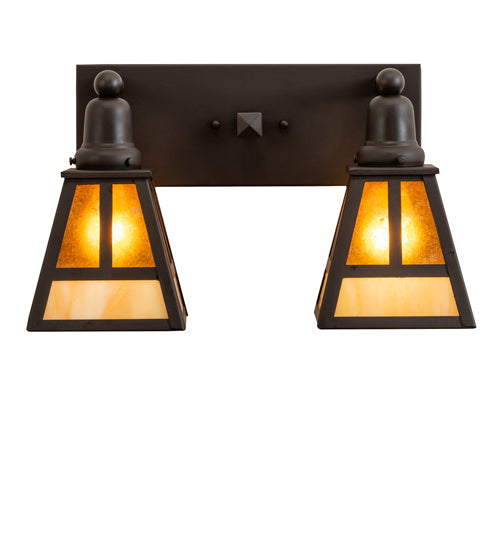 Meyda Tiffany 242401 Two Light Vanity, Oil Rubbed Bronze