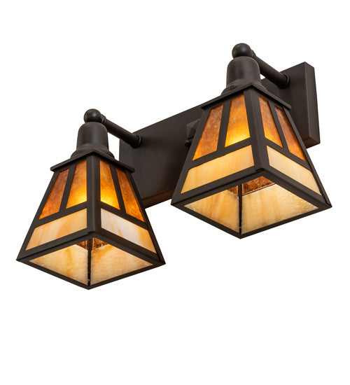 Meyda Tiffany 242401 Two Light Vanity, Oil Rubbed Bronze