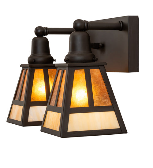 Meyda Tiffany 242401 Two Light Vanity, Oil Rubbed Bronze