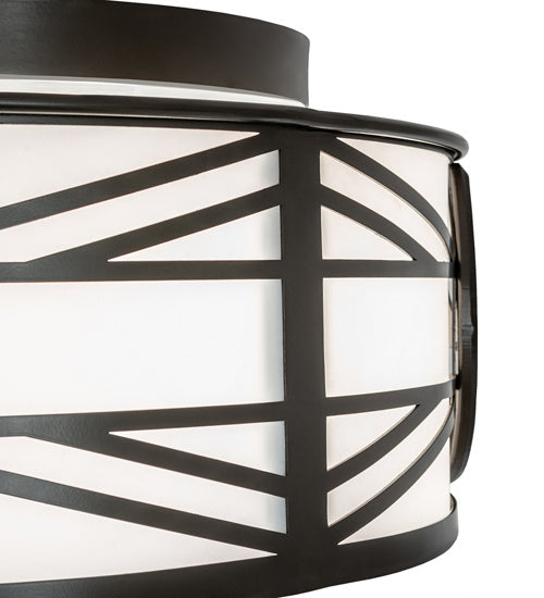 Meyda Tiffany 242550 Two Light Flushmount, Timeless Bronze