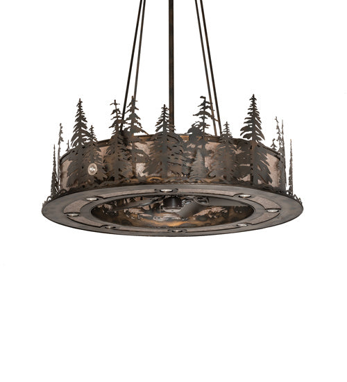 Meyda Tiffany 242619 20 Light Chandel-Air, Dark Burnished Antique Copper