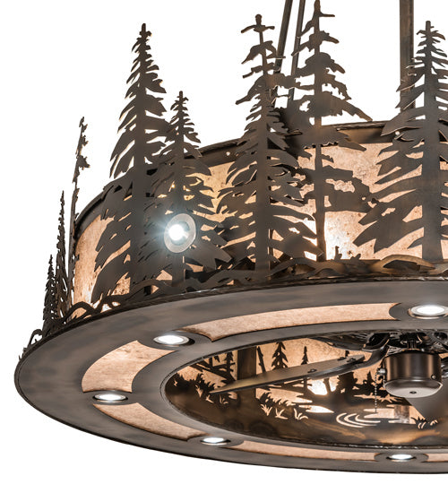 Meyda Tiffany 242619 20 Light Chandel-Air, Dark Burnished Antique Copper