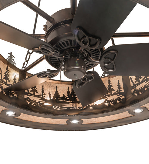 Meyda Tiffany 242619 20 Light Chandel-Air, Dark Burnished Antique Copper