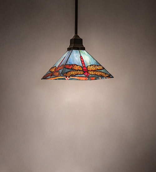 Meyda Tiffany 242746 One Light Pendant, Mahogany Bronze