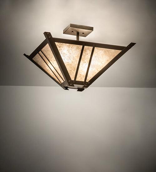 Meyda Tiffany 242901 Four Light Semi-Flushmount, Tyler Bronze