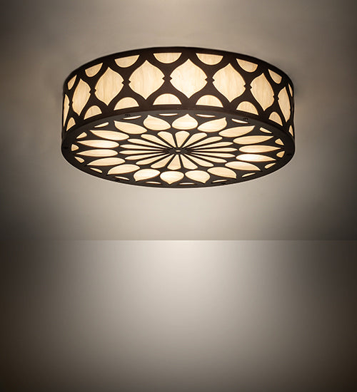 Meyda Tiffany 242960 LED Flushmount, Mahogany Bronze