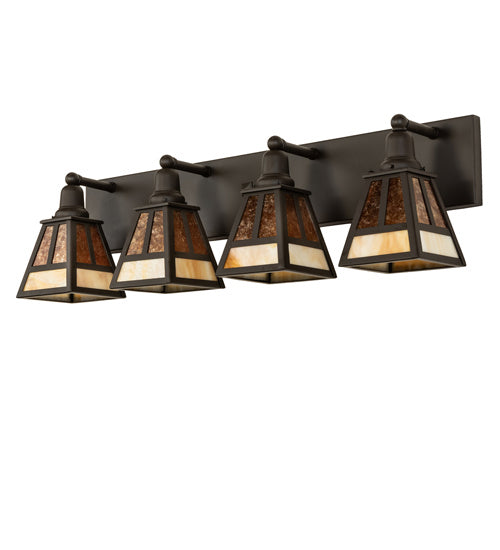 Meyda Tiffany 243049 Four Light Vanity, Oil Rubbed Bronze