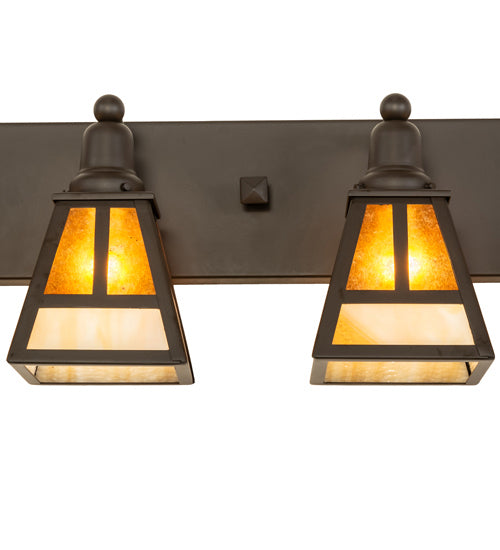 Meyda Tiffany 243049 Four Light Vanity, Oil Rubbed Bronze