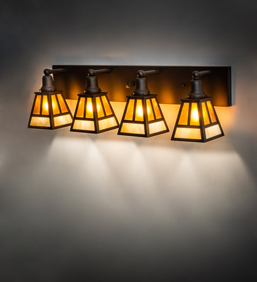Meyda Tiffany 243049 Four Light Vanity, Oil Rubbed Bronze