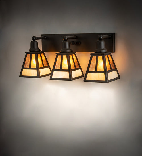 Meyda Tiffany 243051 Three Light Vanity, Oil Rubbed Bronze