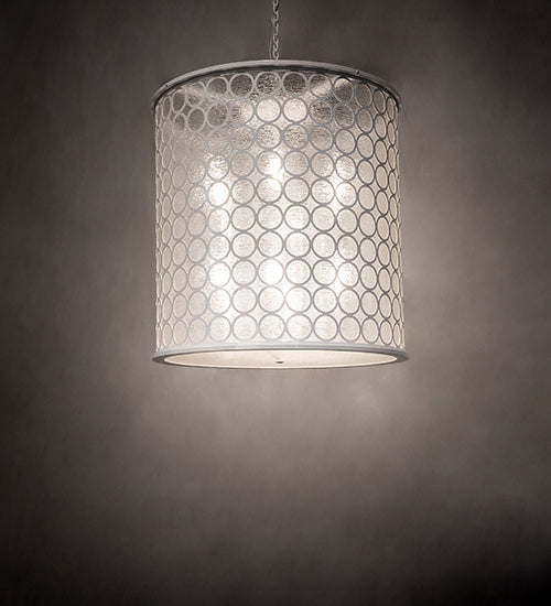 Meyda Tiffany 243255 Eight Light Pendant, Horizon White