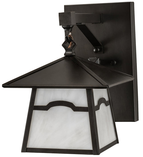 Meyda Tiffany 243285 One Light Wall Sconce, Craftsman Brown