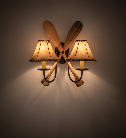 Meyda Tiffany 243293 Two Light Wall Sconce, Timeless Bronze