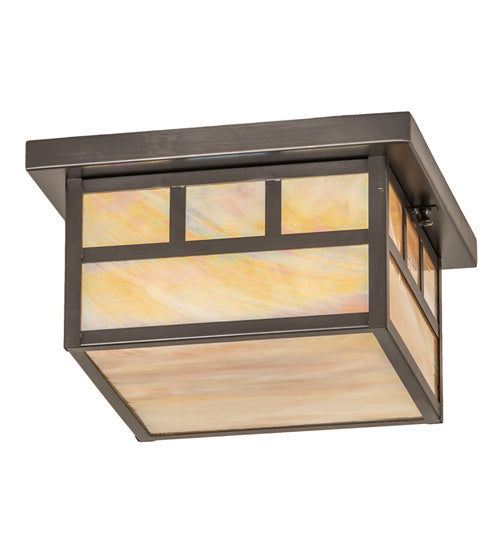 Meyda Tiffany 243310 Two Light Flushmount, Craftsman Brown